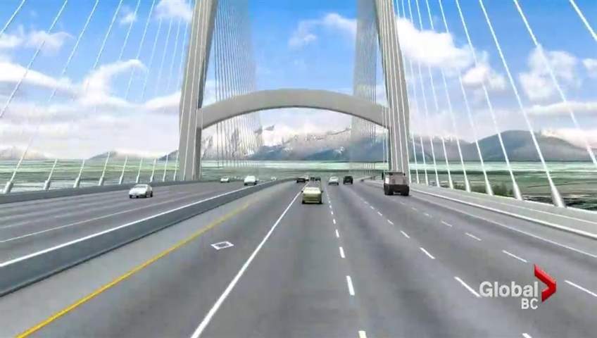 A rendering of the proposed Massey Bridge.