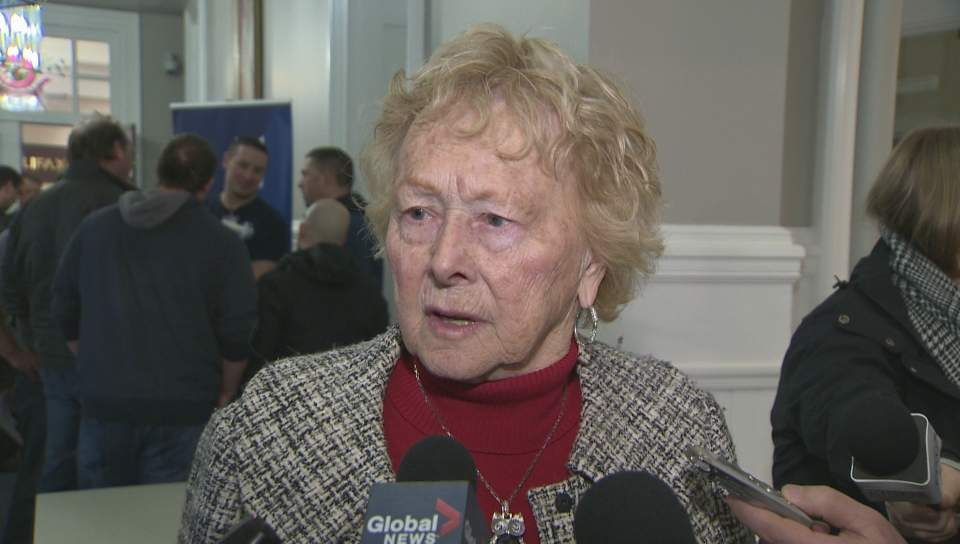 Councillor Gloria McCluskey is pictured here. 