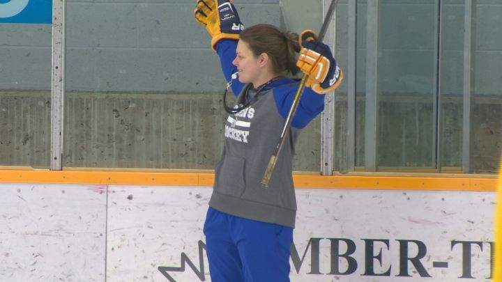 University of Lethbridge women's hockey head coach Michelle Janus.