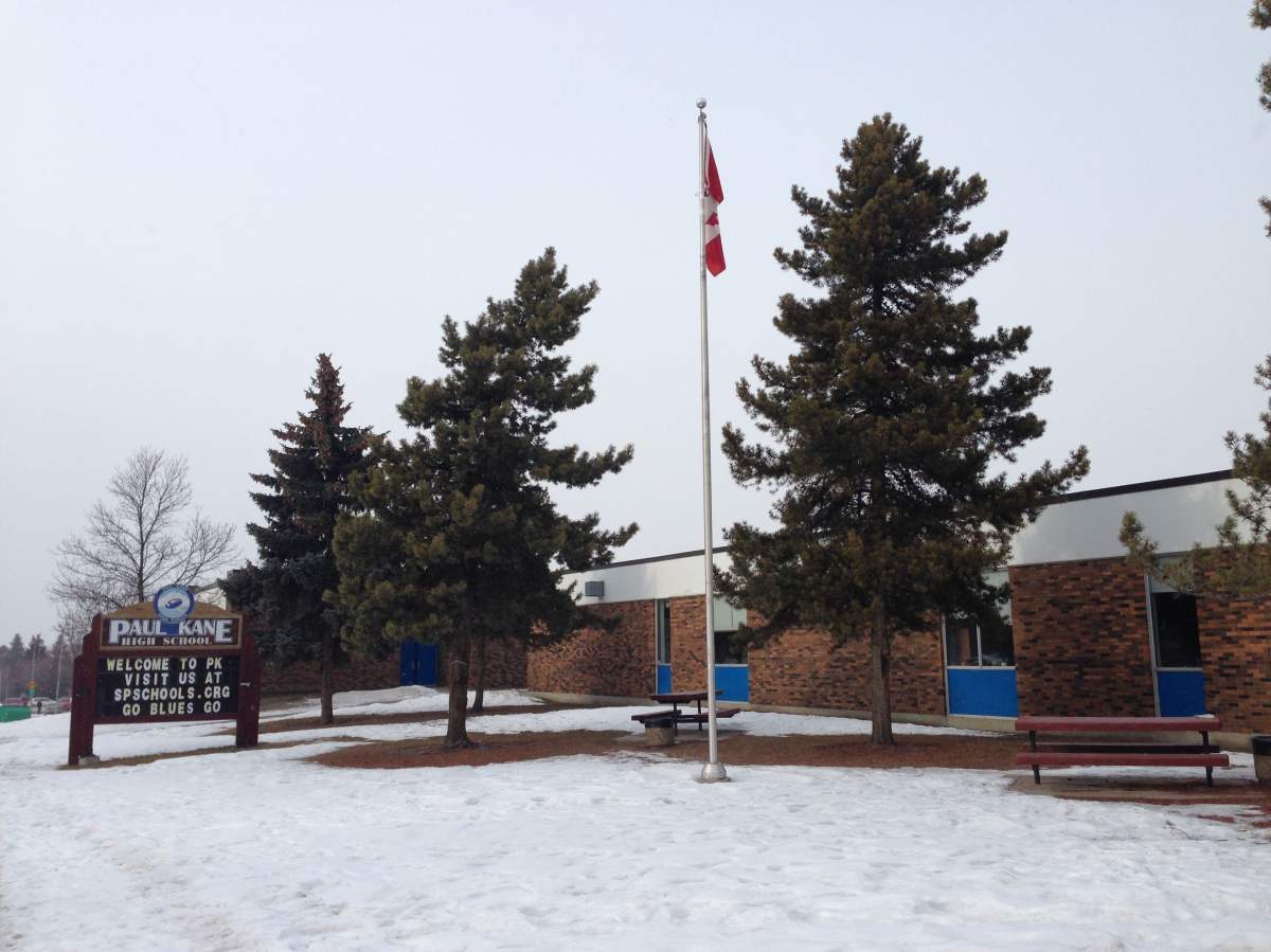 Paul Kane High School in St. Albert.