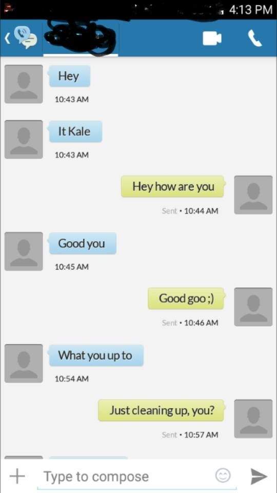 A chat log posted Thursday on Facebook by Charles.