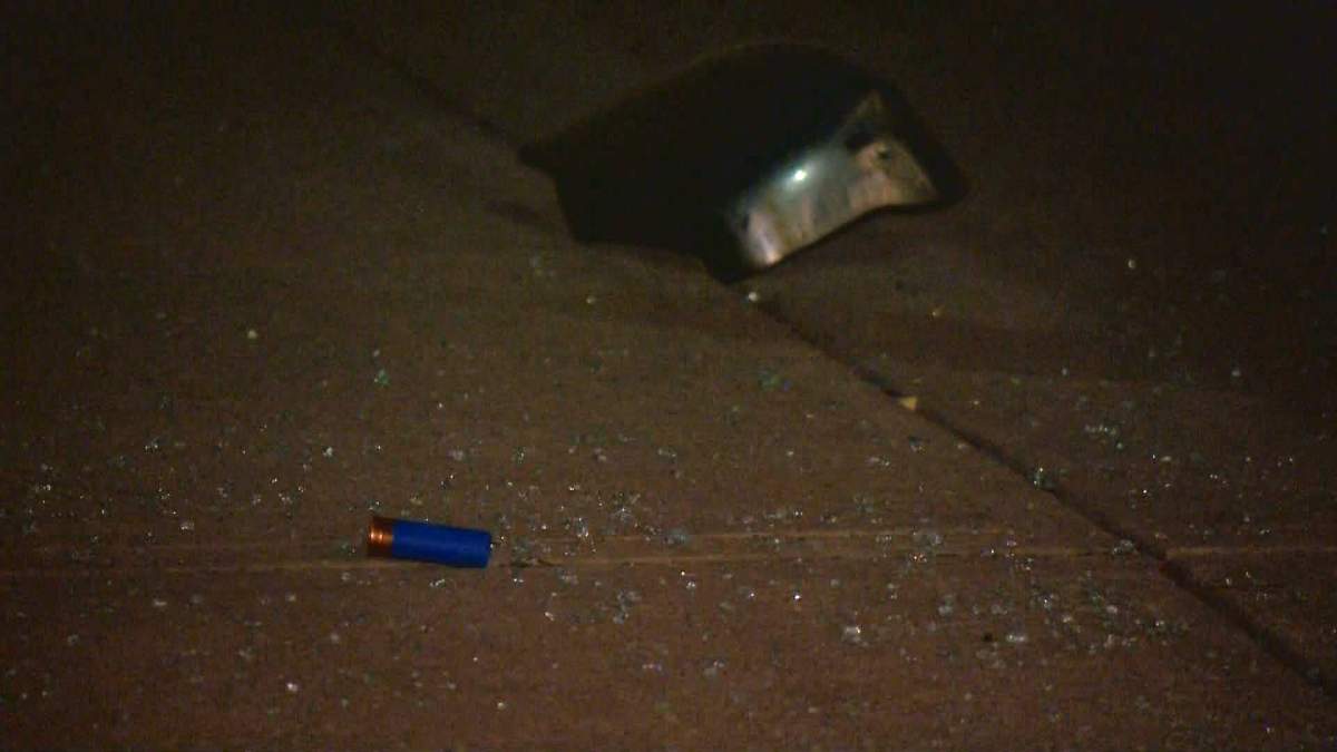 Calgary police investigate the circumstance surrounding a shooting along Douglas Ride Circle S.E. on Monday, February 1, 2016.