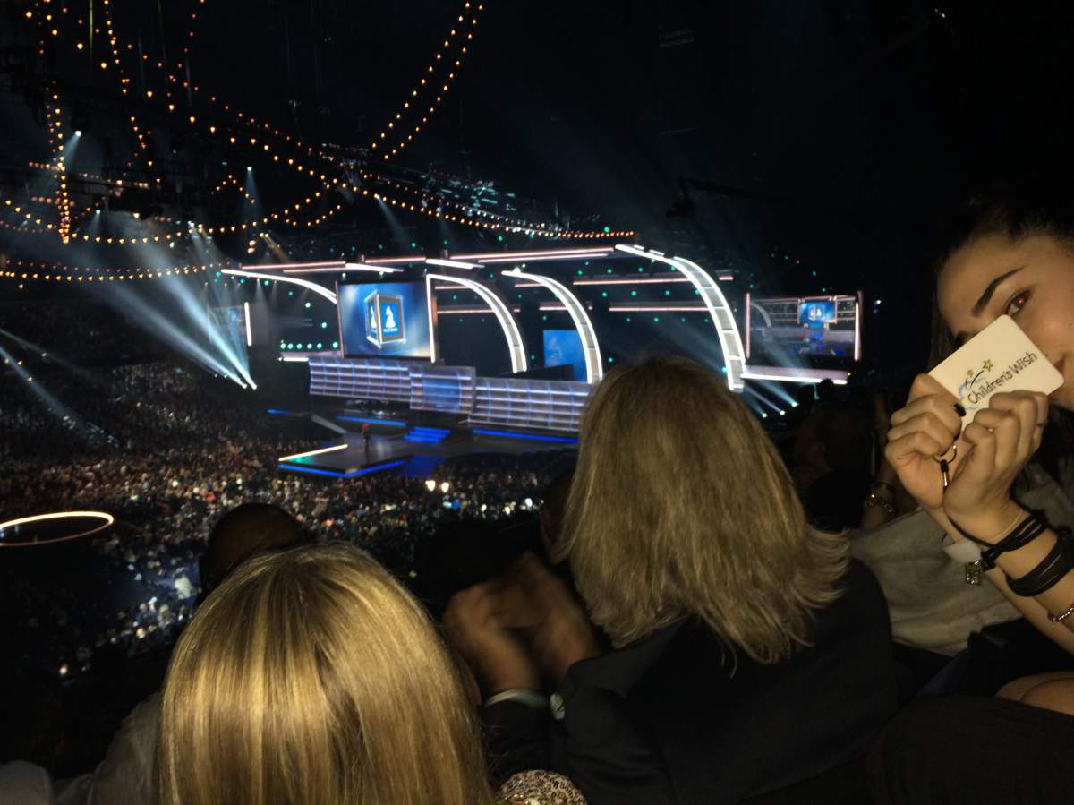 What a great view of the 2016 Grammy Awards ceremony.