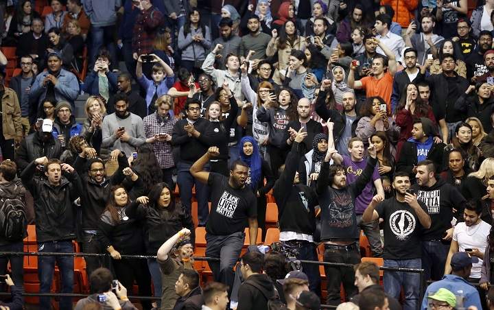 ‘Slugging it out at a campaign rally’: Chaos now expected at Trump events - image