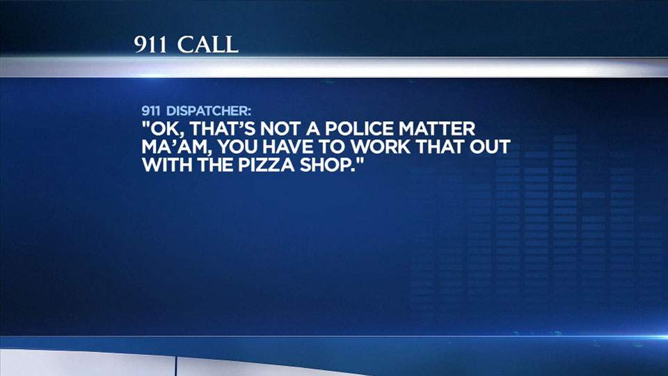 Woman calls 911 after pizza shop gets order wrong; wants police to get involved - image