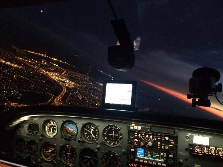 An image captured from the air support’s aircraft.