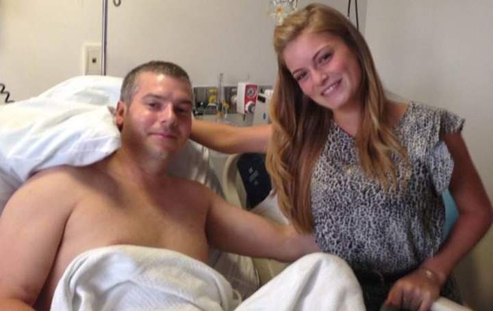 J.P. Norden and Victoria McGrath, survivors of the Boston Marathon bombing.