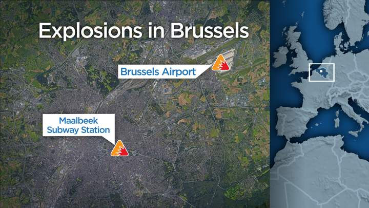 At least 28 people were killed Tuesday after explosions at the Brussels airport and the Maalbeek metro station.