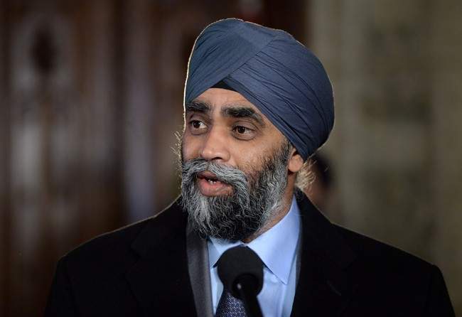 Defence Minister Harjit Sajjan.