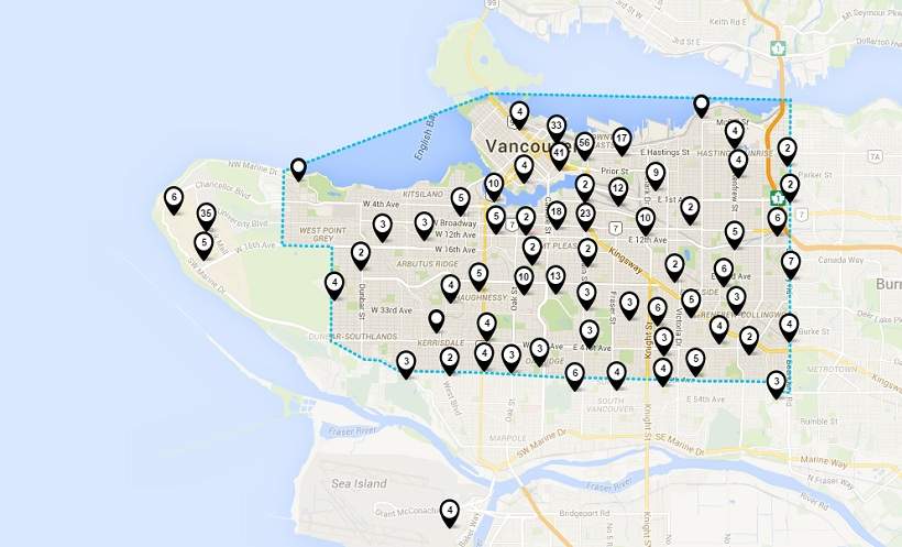 Where you can find a car in the Lower Mainland with Evo.