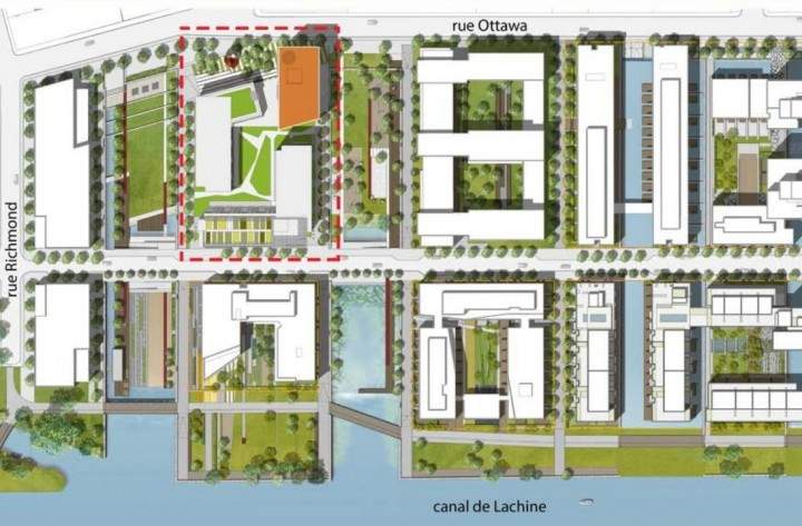 The proposed low income housing project will be built close to the Lachine Canal, Tuesday, March 1, 2016.
