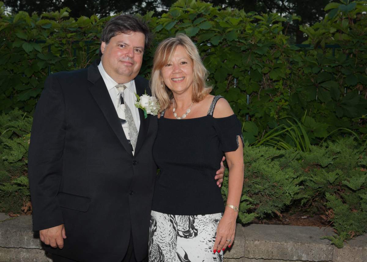 Mauril Belanger and his wife.