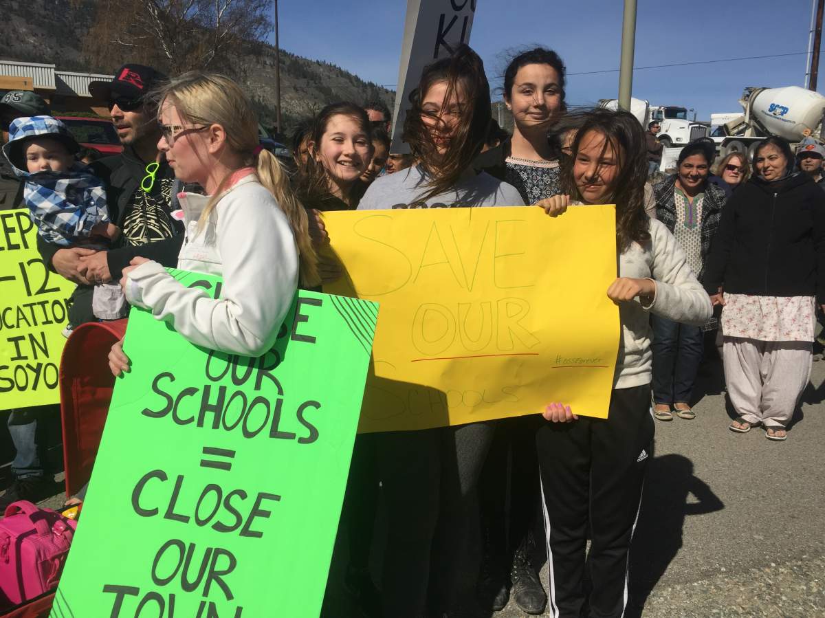 Osoyoos students walk out to save school - image