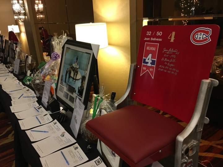 Auction items at the St. Patrick's Society Ball. Friday, March 4, 2016.