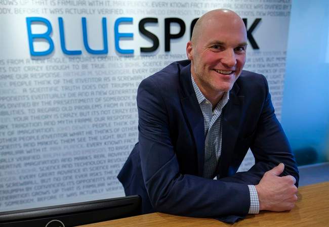 Blue Spark Energy CEO Todd Parker at the company's head office in Calgary, Alta., Thursday.