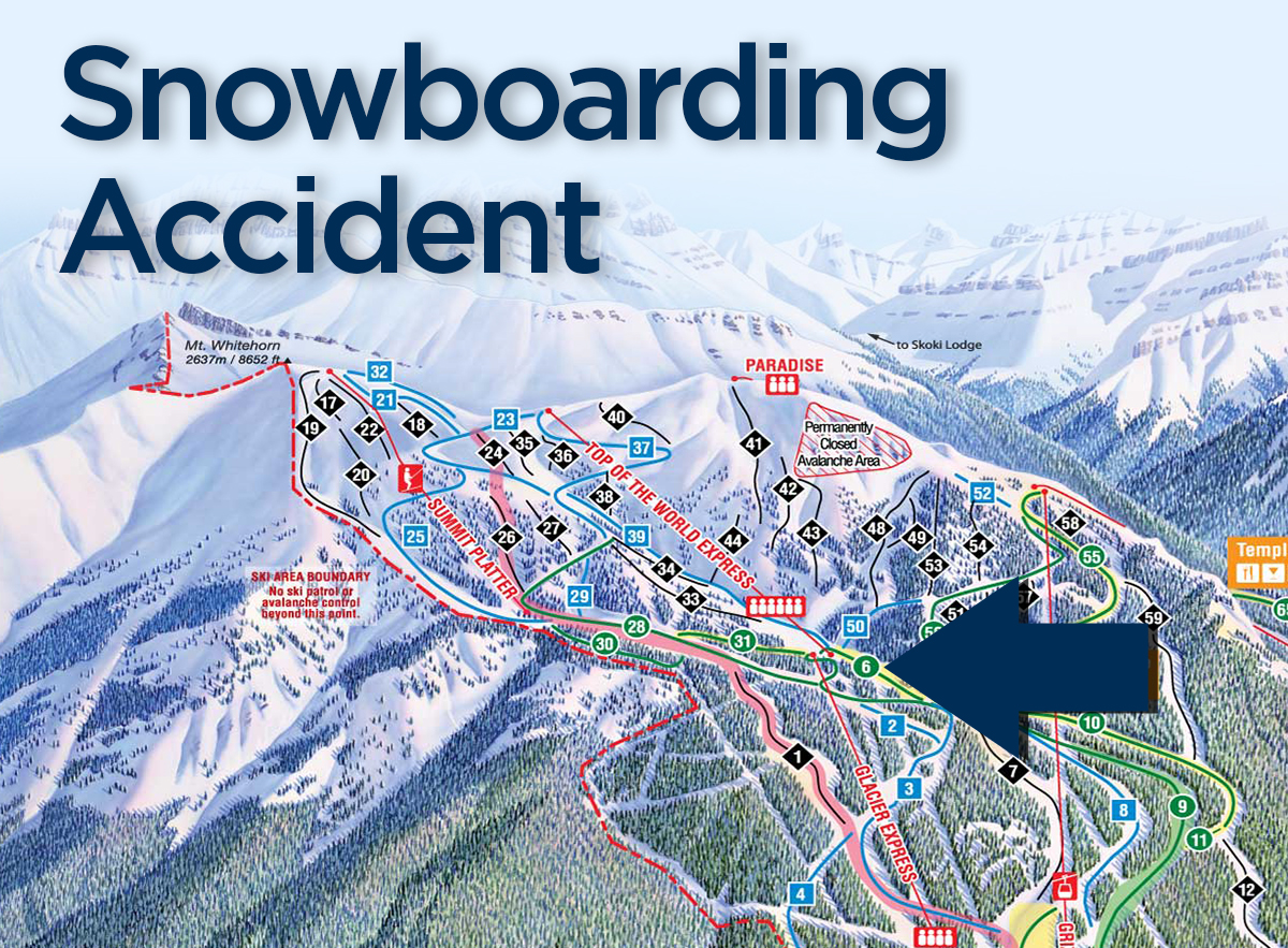 Staff at Lake Louise Ski Resort said the crash happened on “Bald Eagle” a green, or beginner run, on the front side of the mountain.