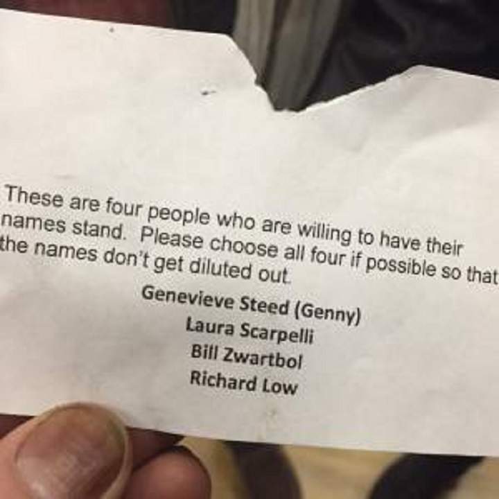 “As the voting was going on, she came up to me and said how upset she was. Unfortunately this is a democracy, and even if we had known about it, there was nothing we could do about it,” said Jan Foster, a Lethbridge School Board 51 trustee. “People have the right to share their ideas of who they wanted to be on the committee.”