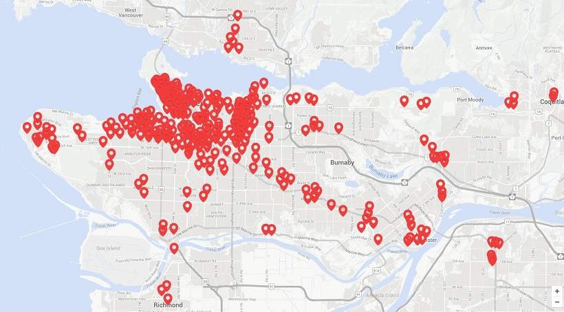 Where you can find a car in the Lower Mainland with Modo.