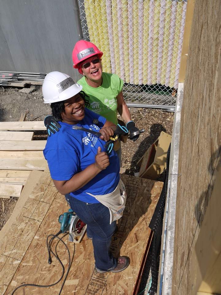 Habitat women build