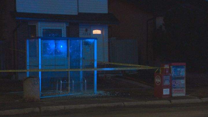 Police investigate after a man was hit by a vehicle in southwest Edmonton on Monday, March 28, 2016.