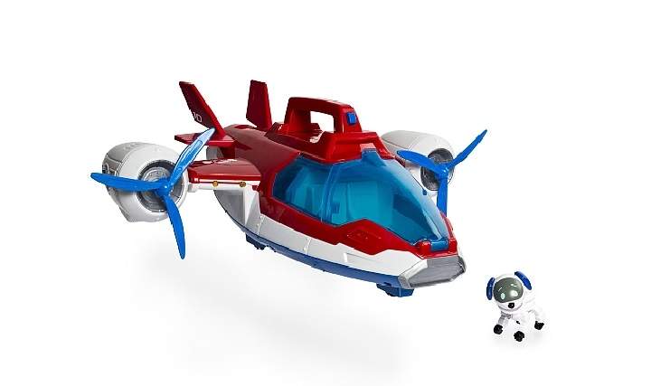 Paw Patrol Air Patroller has "rotating propellers to easily transform from a helicopter into a plane with real lights and sounds to accompany any mission." $54.99.