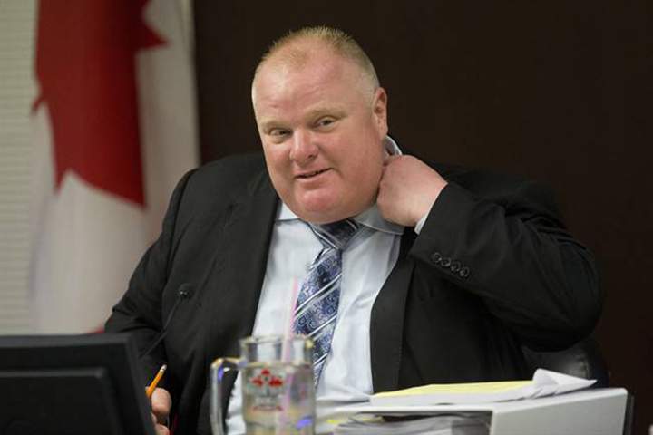 Rob Ford attends an Executive Committee meeting at city hall in Toronto on Tuesday, May 28, 2013 (Chris Young/Canadian Press).