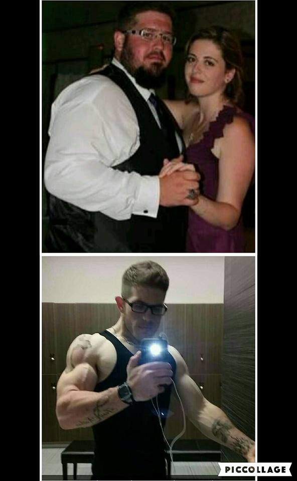The photo above shows Ryan Clarke before his weight loss. Below, shows Ryan now.