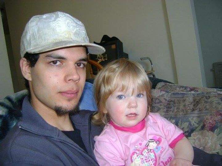 Ryan Lane is seen with his daughter.