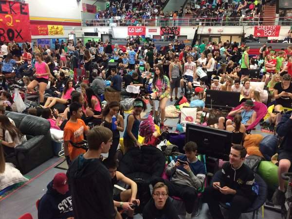 Strathcona High School holds its third bike-a-thon, Friday, March 18, 2016. 
