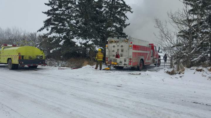 RCMP found one person dead after a fire at a residence north of Shellbrook. 