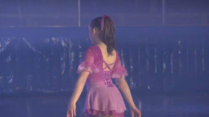 Brooklyn Watmough prepares for her solo at the Lethbridge Skating Club Carnival Saturday, March 12, 2016. 