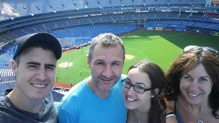 Ted celebrates Father’s Day 2015 with his family.