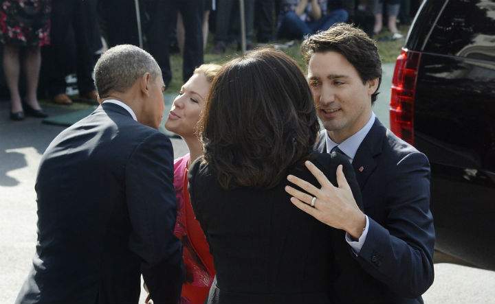 President Barack Obama and first lady Michelle Obama welcome Prime Minister Justin Trudeau of Canada and Mrs. Sophie Grégoire Trudeau Trudeau to the White House for an Official Visit Canadian Prime Minister Justin Trudeau visit to Washintgon