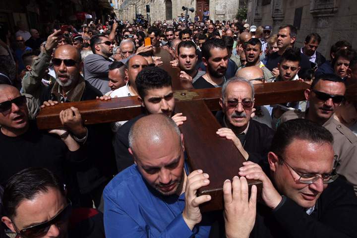 pilgrims in Jerusalem