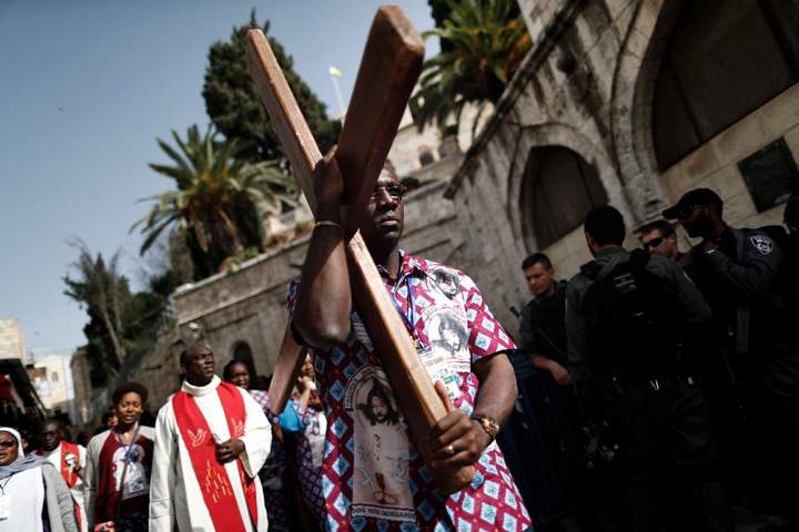 pilgrims in Jerusalem