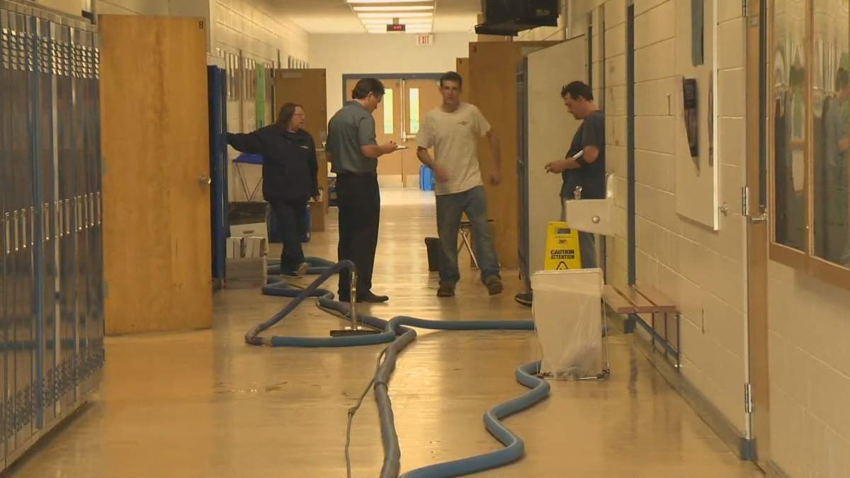 School has been cancelled at A.L. Fortune for Monday. Classes are expected to resume Tuesday.  Restoration crews were called in Friday afternoon to begin cleaning up the fire and smoke damage.