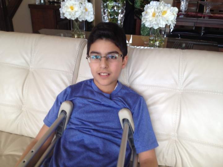 ‘It was really not a fun time’: Calgary boy bitten by off-duty police dog speaks out - image