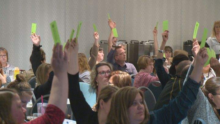 Over 300 people gather at the Alberta School Councils' Association's AGM at the Delta Edmonton South Hotel on April 24, 2016.