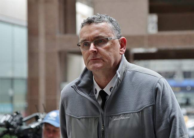 Supt. David (Mark) Fenton is seen outside police headquarters in Toronto on Wednesday, April 13, 2016. Complainants told his misconduct sentencing hearing he should be fired for ordering indiscriminate mass arrests during the tumultuous G20 summit six years ago. THE CANADIAN PRESS/Colin Perkel.