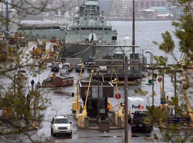 Canadian Forces Base Halifax is pictured.