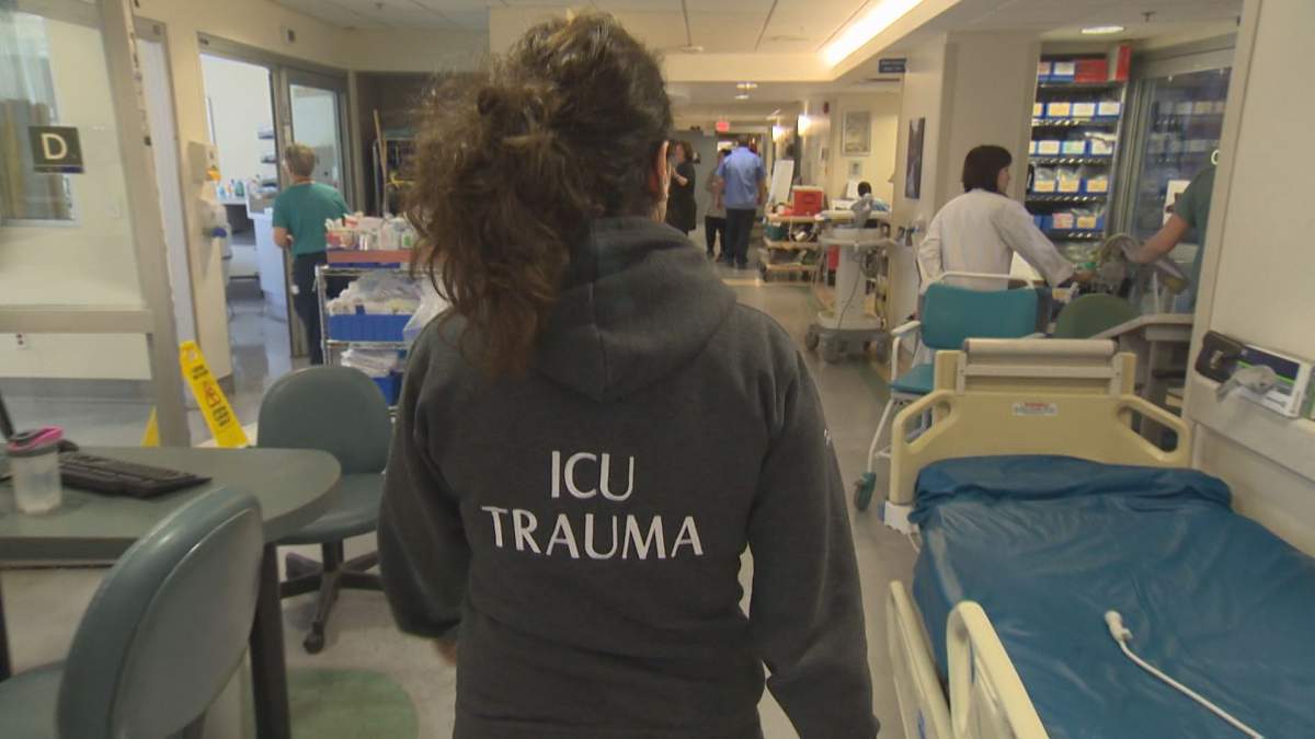 A view inside the Montreal General Hospital, Wednesday, April 27, 2016.