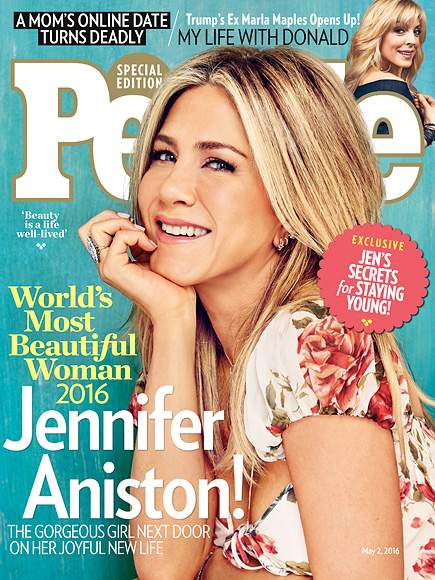Jennifer Aniston is People Magazine’s 2016 most beautiful woman.