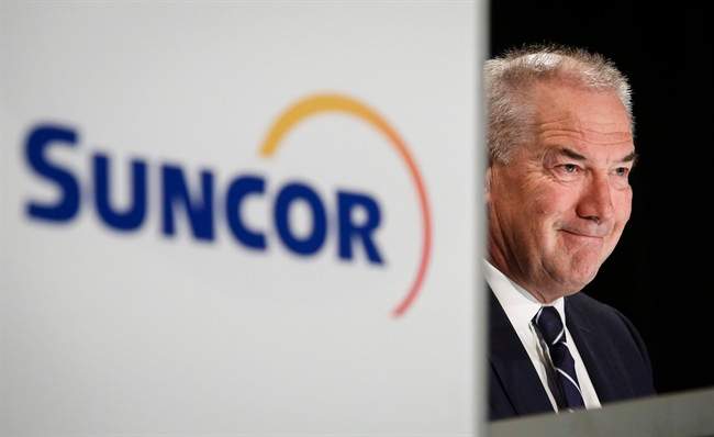 Steve Williams, president and CEO of Suncor Energy, smiles before addressing the company's annual meeting in Calgary, Thursday, April 28, 2016.