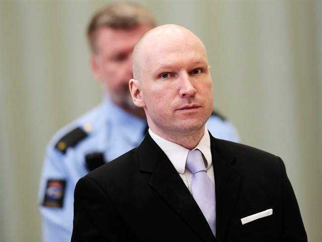 Anders Behring is serving a 21-year sentence for killing 77 people in a 2011 bomb-and-shooting rampage.