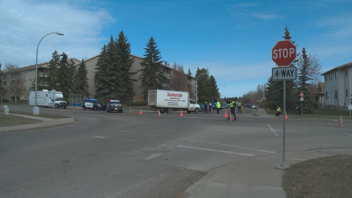 A man was hit by a van on Mill Woods Road South NW at 48 Street Thursday, April 7, 2016.