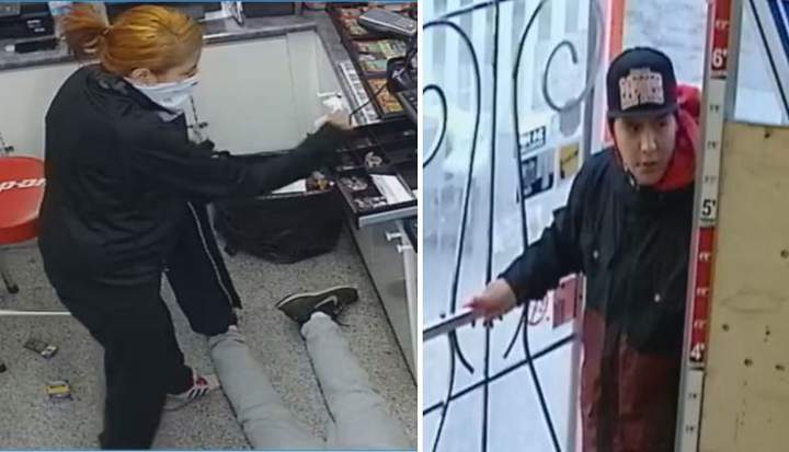 Police arrest second person, still seek two others in a Saskatoon armed robbery.