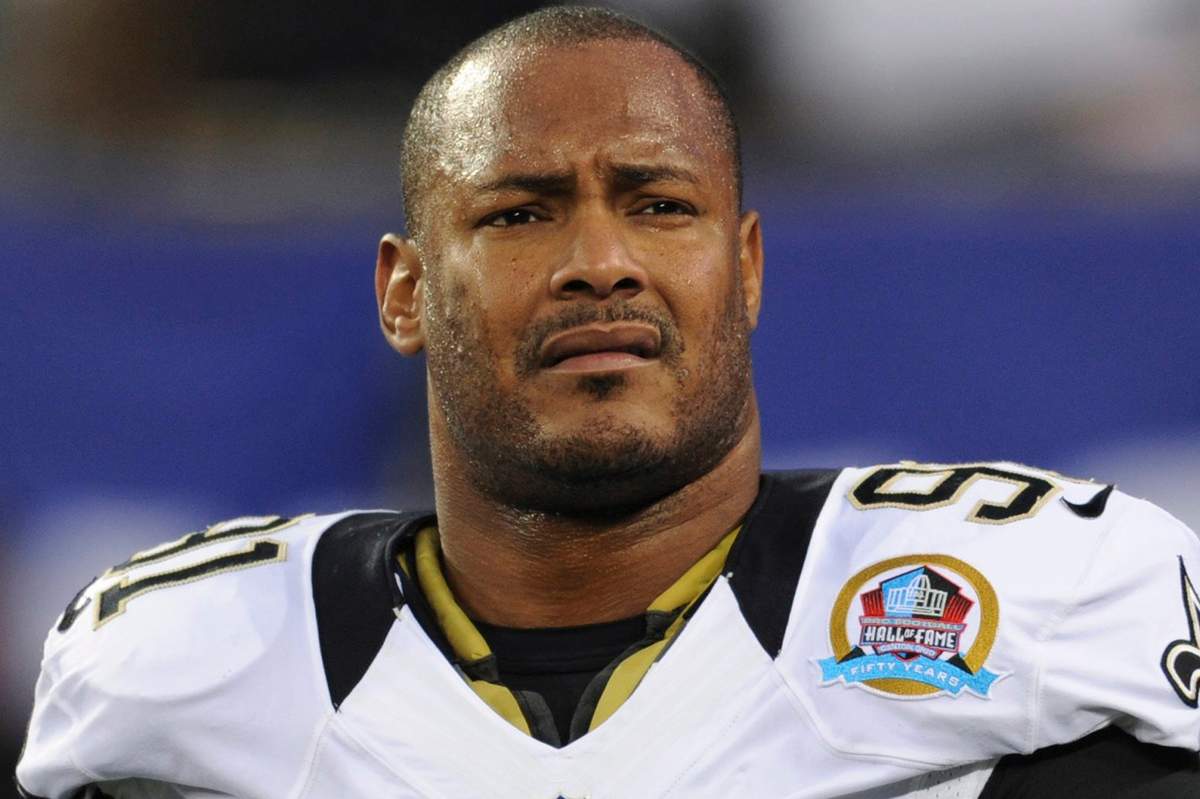 In this Dec. 9, 2012, file photo, New Orleans Saints defensive end Will Smith appears before an NFL football game against the New York Giants in East Rutherford, N.J. Smith was fatally shot after a traffic accident in New Orleans.
