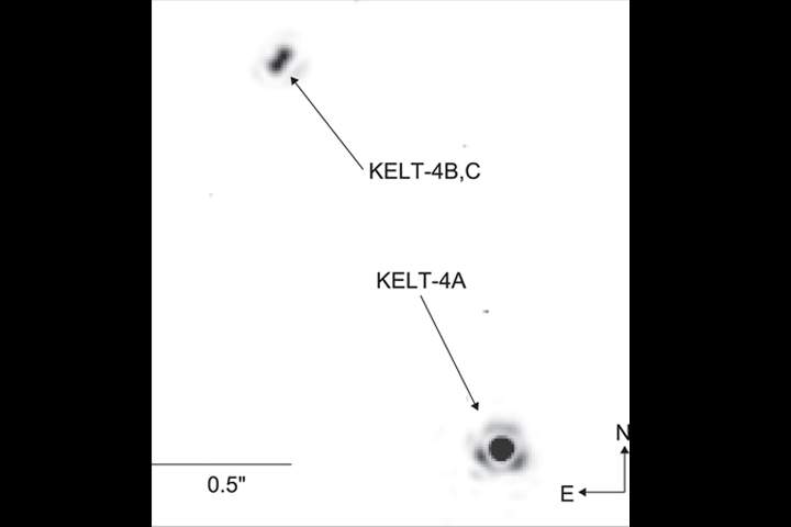The image of the KELT-4 system.