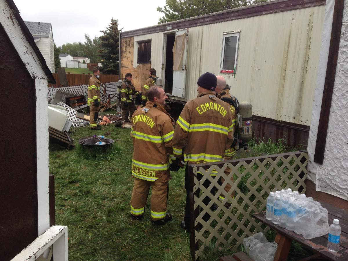 Edmonton firefighters respond to a call on Monday, May 23, 2016.