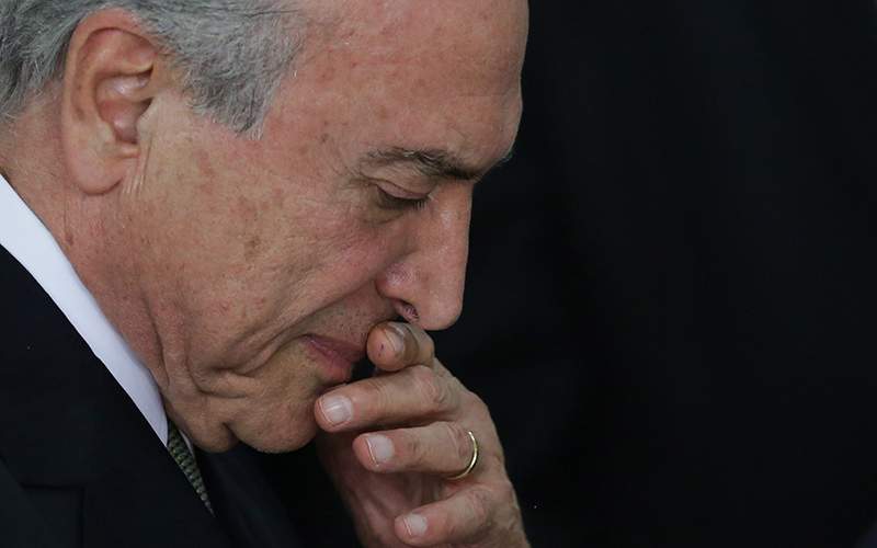 Brazil's acting President Michel Temer arrives to address the nation at Planalto presidential palace in Brasilia, Brazil, after the Senate voted to suspend President Dilma Rousseff pending an impeachment trial. To say that Temer faces huge challenges would be an understatement. 